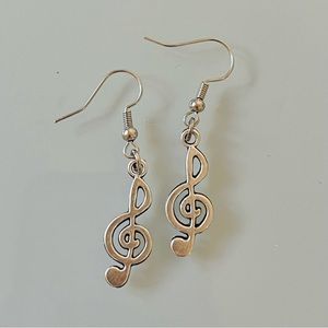 Handmade Music Note Earrings